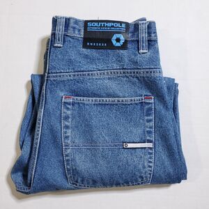 Vintage Y2K Southpole 4180 Jeans Blue Baggy Denim Skater Street Mens Size 34x32